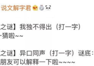 我独不得出(打一字),揭秘‘不得出字谜背后的文化内涵”