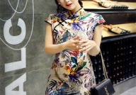 旗袍衣服写真,旗袍写真中的东方韵味